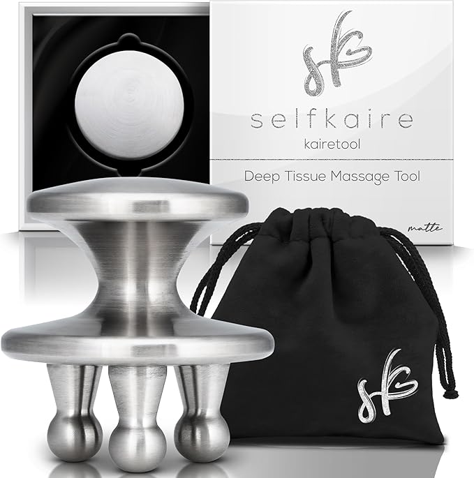 Kairetool Face & Body Massager, Lymphatic Drainage, Deep Tissue Massage, Pressure Point Therapy for Depuffing and Debloating, Fascia and Myofascial Release, Reduces Look of Cellulite, Matte-Ruum Studio Home