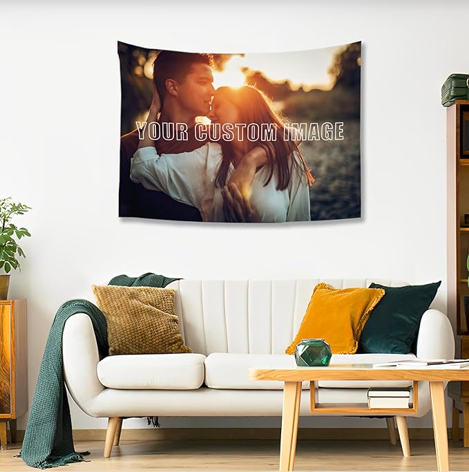 Custom Tapestry For Wall Bedroom Custom Backdrop Personalized Image Text Photo Customized Funny Tapestry Banners And Signs Single Picture Horizontal Tapestrys-Ruum Studio Home
