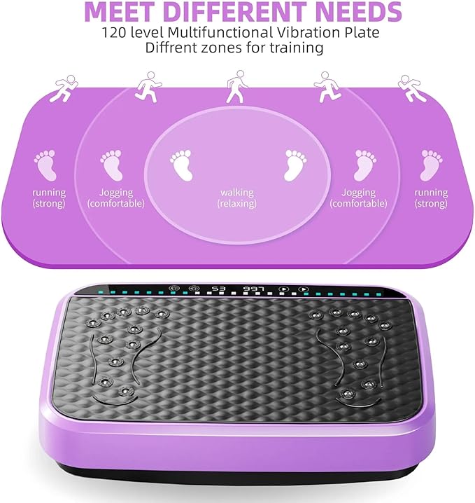 Vibration Plate Fitness Platform Whole Body Exercise Machine with 120 Speed Levels, Lymphatic Drainage, Fat Burning, and Weight Loss, Perfect for Women, Men, and Home Gym Exercise-Ruum Studio Home