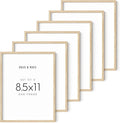HAUS AND HUES Set of 6 Certificate Frames 8.5 X 11 - diploma frame 8.5 x 11 frame 8.5 x 11 picture frame wood, 8.5x11 picture frame wood frame 8.5 x 11, wood picture frames 8.5 x 11 (Beige Oak Frame)-Ruum Studio Home