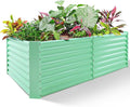 Land Guard 6×3×2ft Galvanized Raised Garden Bed, Planter Boxes Outdoor, Raised Garden Beds Outdoor for Vegetables, Flowers, Herbs, 269 Gallons, Lime Green…-Ruum Studio Home
