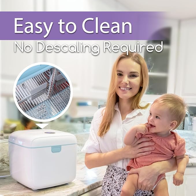 Papablic 4-in-1 UV Light Sanitizer | UV-Clean Sanitizing and Dryer Pro | UV Sanitizer Box with Dual UV-C Lamps for Babies & Whole Family | Large Capacity | Touch Control-Ruum Studio Home