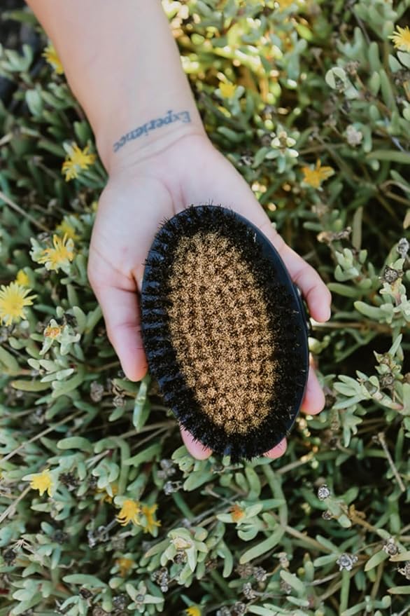 Ionic Copper Dry Brushing Body Brush for Lymphatic Drainage, Exfoliating Body Dry Brush for Radiant Skin, Dry Skin Brush for Cellulite, Blood Circulation Improvement, Reduce Stress-Ruum Studio Home