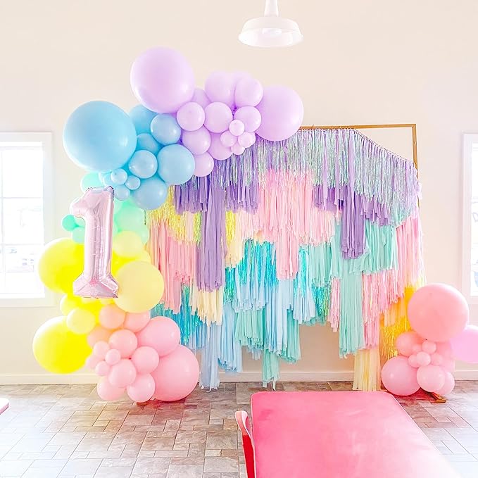 130pcs Pastel Balloons Different Sizes 18" 12" 10" 5" Macaron Latex Balloon Garland Arch Kit for Birthday Easter Baby Shower Graduation Wedding Gender Reveal Anniversary Party Decorations-Ruum Studio Home