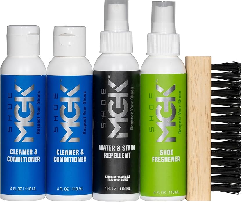 MGK Complete Kit: Shoe Cleaner, Care, Water & Stain Protection - Revitalize, Shield, and Freshen Sneakers, Leather, and Dress Shoes With Deodorizer-Ruum Studio Home