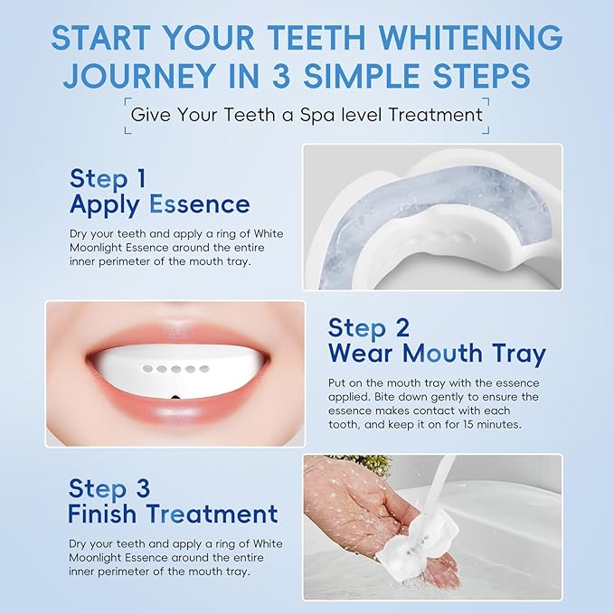 Teeth Whitening Gel- 60ml (2x30ml) Formulated for Sensitive Teeth | Plus Food-Grade Silicone Mouth Tray | Dentist Developed-Ruum Studio Home