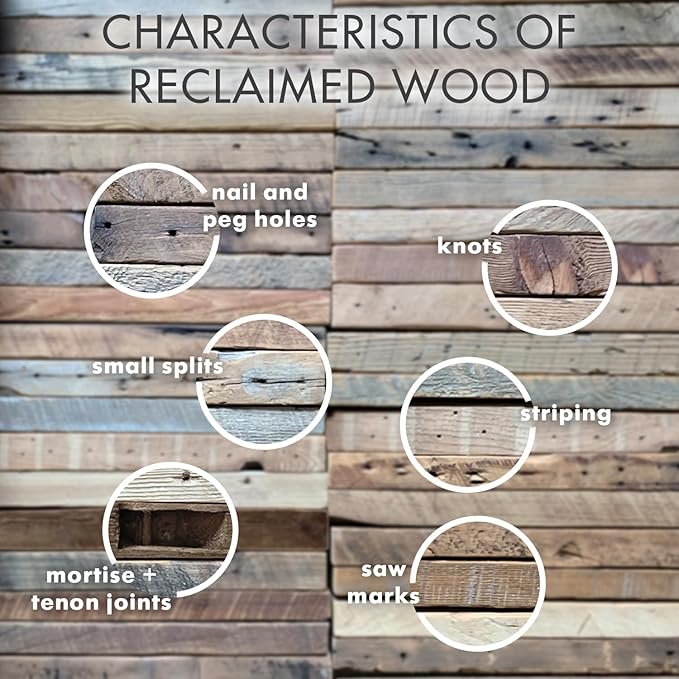 Urban Legacy Reclaimed Barnwood Planks | Floating Shelves for Wall w/Flush Mount Shelf Bracket Set Included | Set of 2 (White Wash, 36" x 7"x 2")-Ruum Studio Home