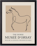 Poster Master Vintage Poster - Retro Horse Print - Line Drawing Art - Sketch Art - Gift for Boys, Girls & Animal Lover - Minimal Wall Decor for Kid's Room or Nursery - 8x10 UNFRAMED Wall Art-Ruum Studio Home