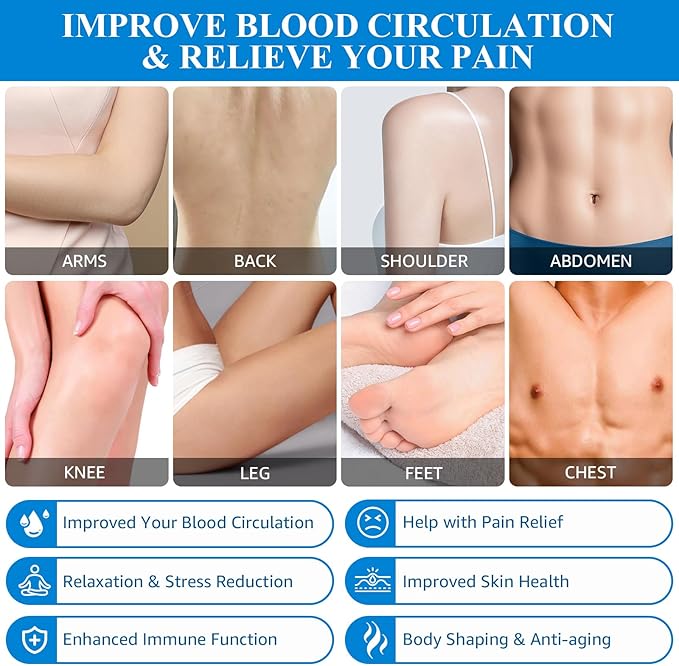 Silicone Cupping Therapy Sets, Cupping Kit for Massage Therapy,Anti Cellulite Cup, for Cellulite Reduction Joint Pain Muscle Pain-Ruum Studio Home