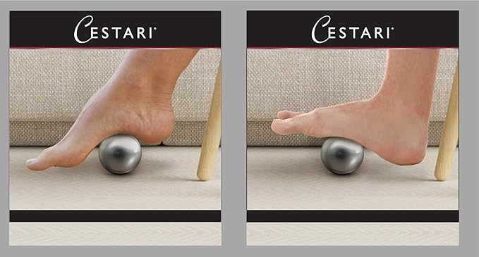 Cryosphere Massage Ball Hot Cold Roller Ball - Fast Muscle Pain Relief - Stainless Steel Balls for Heat or Ice Therapy - Feet Pain - Plantar Fasciitis- Back Ache - Foot Massager - 60 mm Ice Roller-Ruum Studio Home