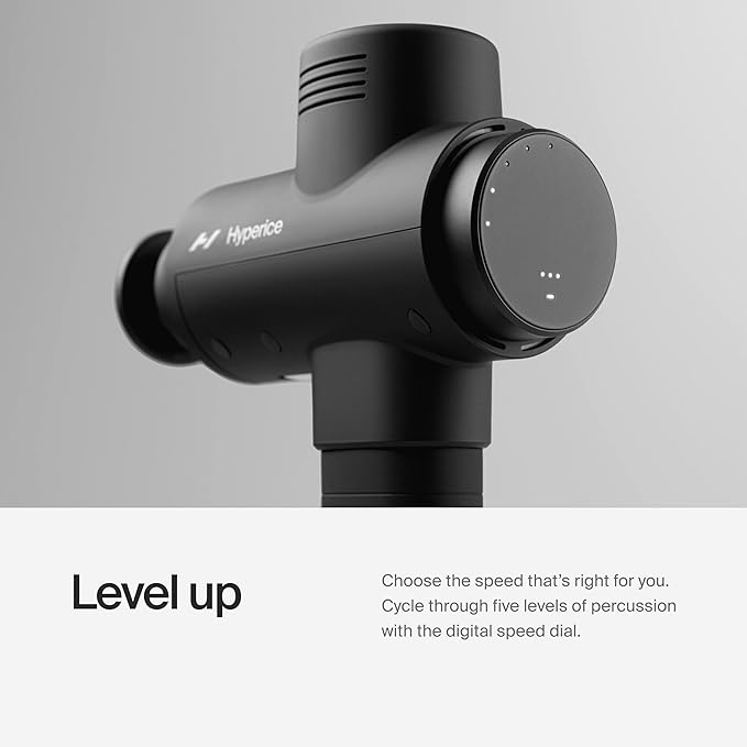 Hyperice Hypervolt 2 Pro - Featuring Quiet Glide Technology - Handheld Percussion Massage Gun - 5 Speeds, 5 Interchangeable Heads - Helps Relieve Sore Muscles and Stiffness FSA-HSA-Ruum Studio Home