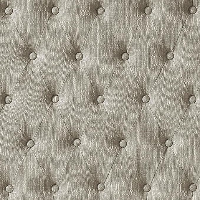 24KF Upholstered Tufted Button Linen Fabric Headboard,Comfortable Fashional Headboard Queen/Full Size,Linen-Ruum Studio Home