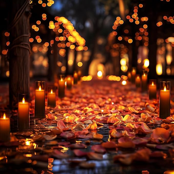 Homemory Decorative Flameless Candles, Battery Operated Candles with Remote & Timer, Flickering Led Pillar Candles, Plexiglass, Grey, Pack of 9, D2.2 xH 5" 6" 7"-Ruum Studio Home