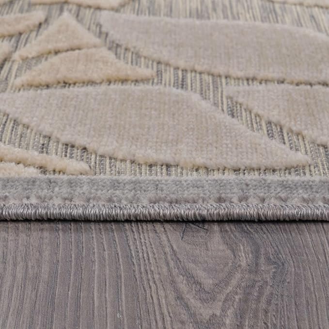 Beverly Rug Outdoor Runner Rug 2x7 Modern Floral Tropical Area Rugs for Indoor and Outdoor Patio Easy to Clean Non Shedding Living Room Porch Garden Washable Outside Carpet (2 x 7 Gray)-Ruum Studio Home