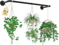 Plant Hanger Indoor Hanging Planters for Indoor Plants Hanging Plant Holder Black Metal Rod(Pot/Chain/Plant not Included-Ruum Studio Home