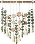 Artificial Eucalyptus Wall Decor Fake Greenery Leaves Stems Wall Hanging Plants on 16.5 inch Wooden Stick Boho Rustic Farmhouse Decor for Bedroom Kitchen Dining Room Bathroom-Ruum Studio Home