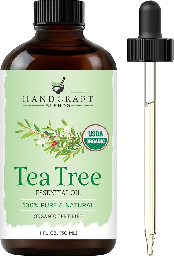 Handcraft Blends Organic Tea Tree Essential Oil – 1 Fl Oz – 100% Pure and Natural – Premium Grade Essential Oil for Diffuser and Aromatherapy-Ruum Studio Home
