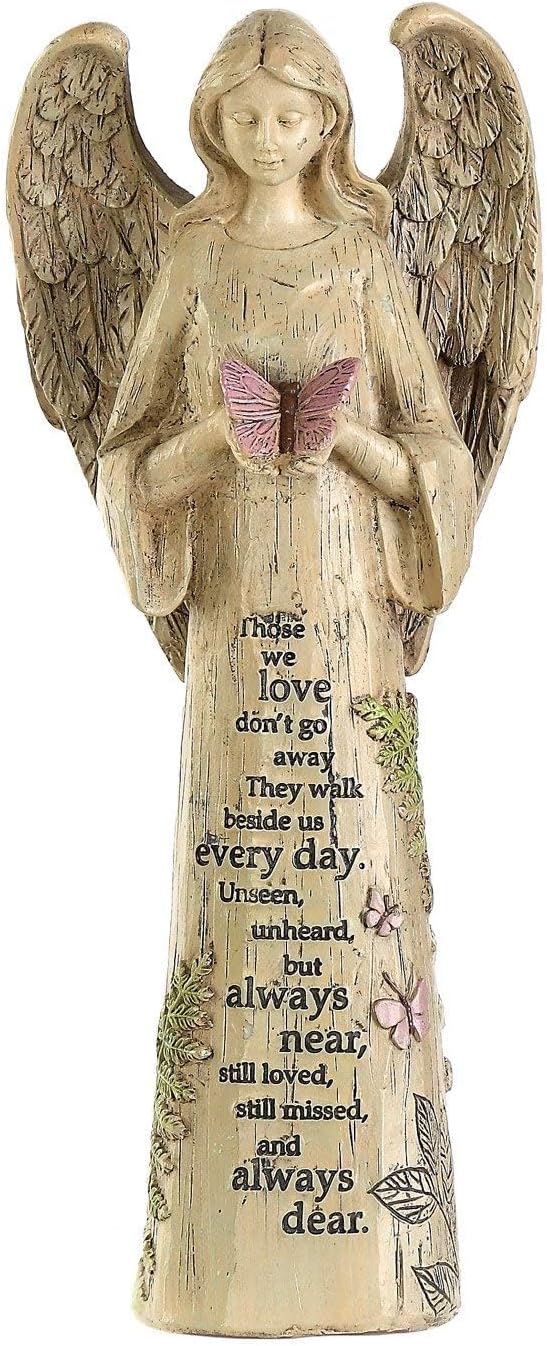 Topadorn Garden Statuary Outdoor Praying Angel Resin Figurines,Collectible Sculptures,10" H-Ruum Studio Home