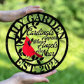 Personalized Name Garden Cardinal Metal Signs, Custom Family Name Yard Decor for Outdoor Outside, Cardinal Lawn Patio Stake Gardening Enthusiasts Grandmothers Gift-Ruum Studio Home