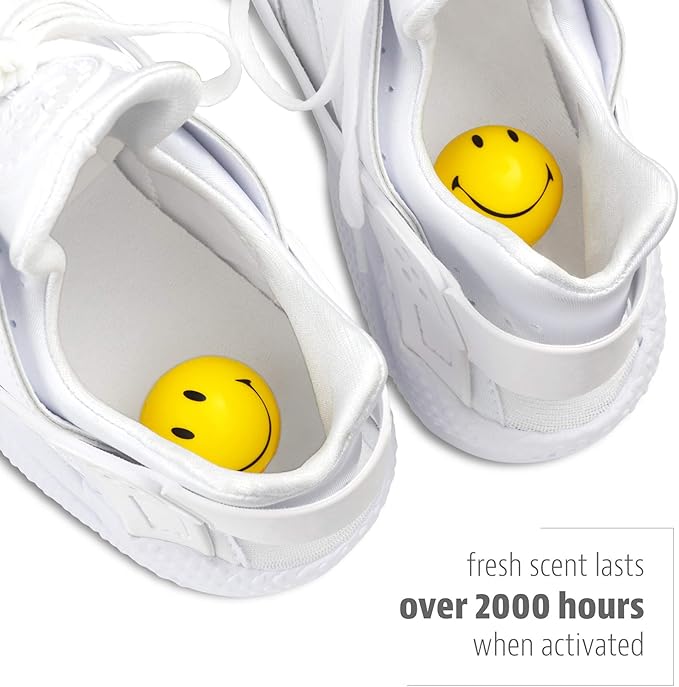 Sneaker Balls Emoji Sof Sole Shoe Eliminator & Remover, 3PK-Fresh, Clean Scent Blocks Odors-Twist-to-Activate, Colorful Designs, 6 Pack-Ruum Studio Home