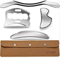 4 in 1 Professional Muscle Scraper Tool Set, Stainless Steel gua sha IASTM Tools with Case, Physical Therapy Massage Tools for Myofascial Release-Ruum Studio Home