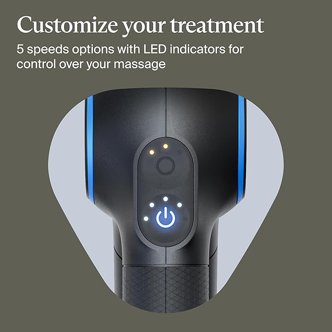 TheraGun Therabody Prime (5th Generation) - Deep Tissue Percussion Therapy Massage Gun - Bluetooth Enabled, Personal Massager for Pain Relief in Neck, Back, Leg, Shoulder and Body (Black)-Ruum Studio Home