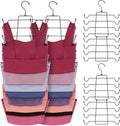 ZEDODIER 6 Pack Tank Top Hanger, Space Saving Bra Hangers, Non-Slip Hanging Sport Bras Holder, Closet Organizers and Storage for Camisoles Tank Tops Bras Ties Swimsuits Strappy Dress, Black-Ruum Studio Home
