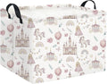 HIYAGON Rectangular Baby Girl Basket Kids Baby Storage Basket Toy Storage Bin Organizer Box Room Decor(Castle)-Ruum Studio Home