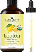 Handcraft Blends Organic Lemon Essential Oil – 1 Fl Oz – 100% Pure and Natural – Premium Grade Essential Oil for Diffuser and Aromatherapy-Ruum Studio Home