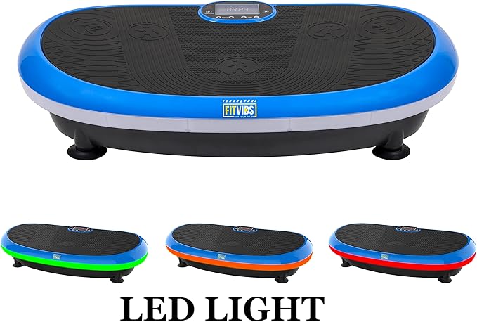 Vibration Plate Exercise Machine Workout Vibration Fitness Platform with Resistance Loops and Resistance Band, 2D, 3D or 4D-Ruum Studio Home