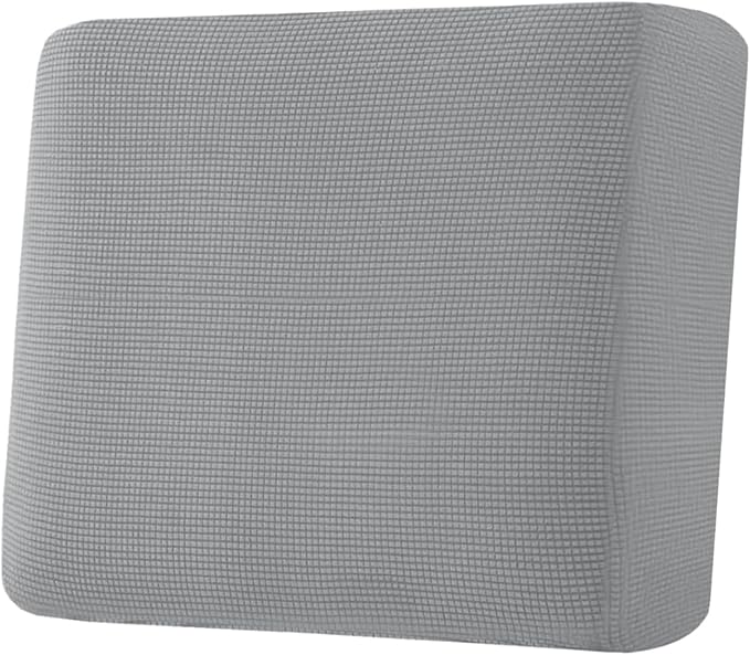 H.VERSAILTEX Super Stretch Individual Seat Cushion Covers Sofa Covers Couch Cushion Covers Slipcover Sets Thick Jacquard Textured Twill Fabric (1 Piece Chair Cushion Cover, Dove)-Ruum Studio Home