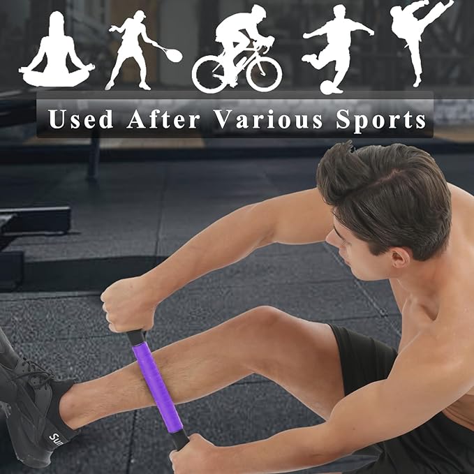Muscle Roller Massage Stick for Legs Massager Roller-Calf Roller Deep Tissue Release Muscle Soreness, Trigger Points for Legs, Neck, Calves, Thighs, Shins, Back-Ruum Studio Home