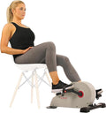Sunny Health & Fitness Dual Function Under Desk Pedal Exerciser, Portable Indoor Cardio Mini Bike at Home, Arm/Leg Cycle for Seniors, Optional Magnetic, Motorized & Free SunnyFit App Bluetooth Connect-Ruum Studio Home