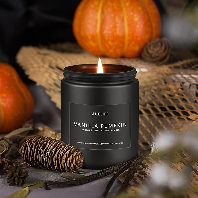 Fall Candle | Vanilla Pumpkin Candle - Scented Candles for Autumn, Fall Aromatherapy Gifts - 7 OZ-Ruum Studio Home