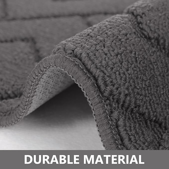 hicorfe Indoor Doormat,Front Back Door Mat Rubber Backing Non Slip Door Mats 20"x59" Absorbent Resist Dirt Entrance Doormat Inside Floor Mats Entryway Washable Low-Profile for Patio,Garden（Grey）-Ruum Studio Home