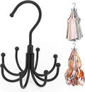 ZEDODIER Tank Top Hanger, Rotatable Bra Organzier for Closet, Max 24 Storage Capacity Sport Bra Holder, Metal Space Saving Closet Organizers and Storage, Black-Ruum Studio Home