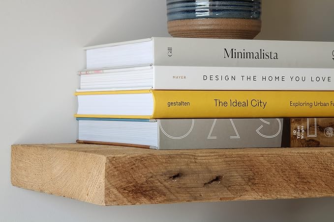 Urban Legacy Deep Floating Shelves | Reclaimed Barn Plank Deep Floating Shelves with Low Profile Brackets | High Weight Capacity (48" x 11" x 2")-Ruum Studio Home