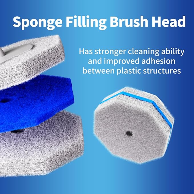 Disposable Toilet Brush Cleaning System, Two Sets of Wands and 60p Refills Pads Replacement Heads, Wall Mounted Toliet Stick Wand Starter Kit Bathroom Maintenance, Toilet Bowl Cleaner Holder-Ruum Studio Home
