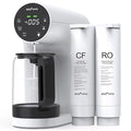Ecoviva Countertop Reverse Osmosis Water Filtration System, Portable RO Water Filter Purifier with 5 Stage Filtration, 3:1 Pure to Drain, TDS Monitor, Faster Delivery Flow, Plug and Use - White-Ruum Studio Home