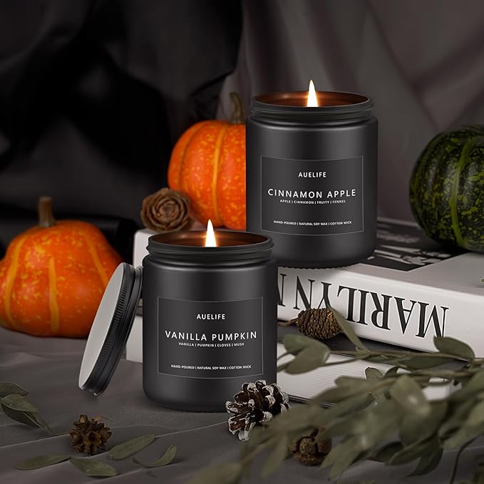 Fall Candle | Vanilla Pumpkin Candle - Scented Candles for Autumn, Fall Aromatherapy Gifts - 7 OZ-Ruum Studio Home