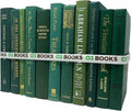 Curated Decorative Books Hardcover Décor Books for Home Décor, Choose Color, Interior Design, Office, Wedding Display, Instant Library, or Staging (Green, One Foot)-Ruum Studio Home