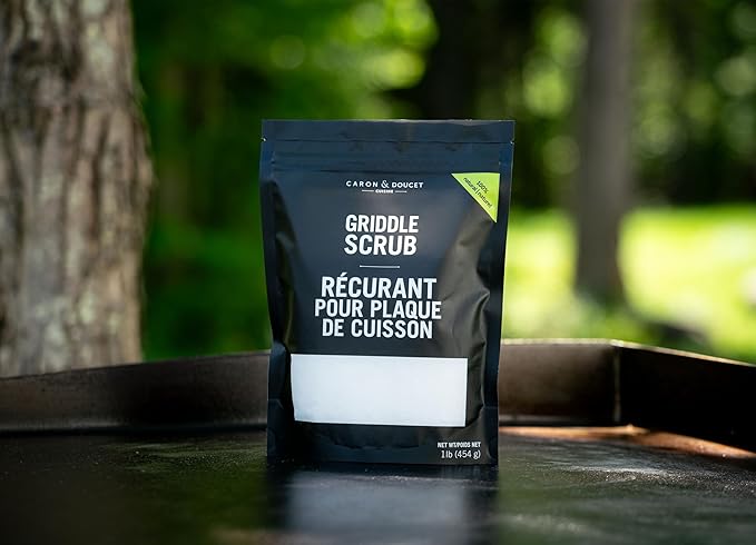 CARON & DOUCET - 100% Plant-Based Griddle Cleaning Soap and Salt Scrub Set: Best for Removing Rust & Cleaning Burnt On Food While Seasoning Griddle-Ruum Studio Home