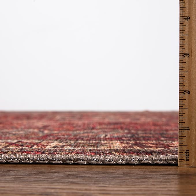 Keen Home Design 2x10 Rug - Machine Washable Runner Rug with Non-Slip Backing, Ideal for Hallway, Entryway, Kitchen, Laundry Room - Vintage, Easy Clean, Durable, Low Pile - (2'6" x 10')-Ruum Studio Home