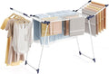 APEXCHASER Clothes Drying Rack Foldable, Large Drying Rack Clothing, Winged Laundry Rack Folding Indoor Outdoor, Metal Clothes Airer for Bedding Towel Sweater Heavy Duty, 68.9" X 22" X 39.3", White-Ruum Studio Home