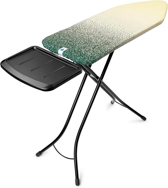 Brabantia - Ironing Board C - Extra Large Steam Unit Holder - Adjustable in Height - Non-Slip Rubber Feet - 100% Fair Trade Cotton Cover with Foam Layer - Foldable XL Unit - New Dawn - 49 x 18 inches-Ruum Studio Home