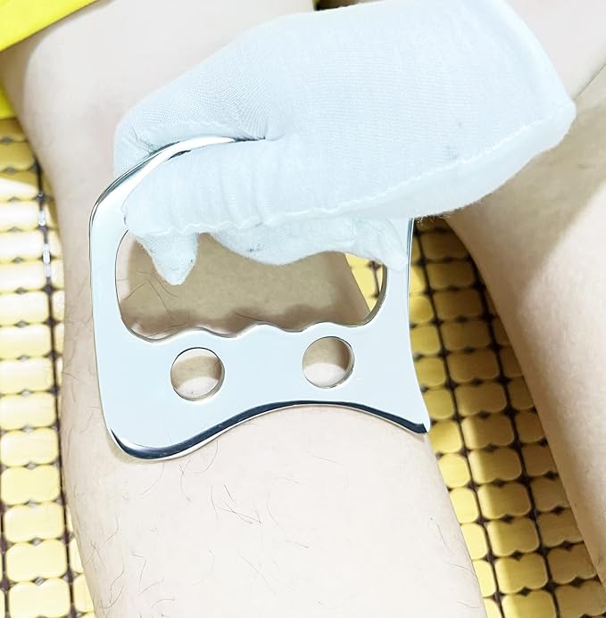 Gua sha Tool gua sha Stainless Steel iastm Tool Gussha Massage Tool Muscle Scraping Tool for Soft Tissue Therapy and Reduce Arms,Back, Legs, Neck Muscle Pain(DN)………-Ruum Studio Home