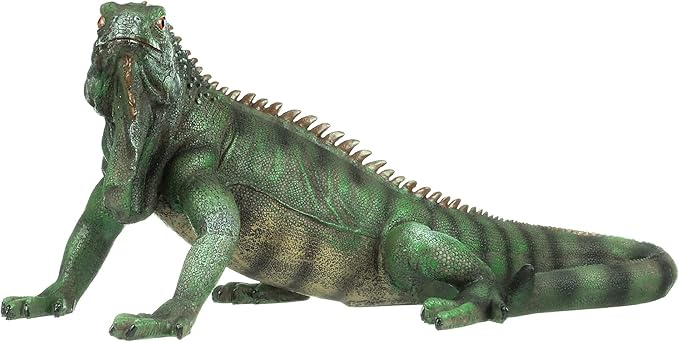 Design Toscano Iggy The Iguana Indoor/Outdoor Garden Statue, Large, 22 Inch Long, Cast Stone Resin, Full Color Finish-Ruum Studio Home