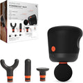 Sharper Image® Powerboost® Palm Portable Percussion Massager - 4 Attachments, 4 Speeds| Compact Full Body Back & Shoulder Mini Massage Gun| Deep Tissue Muscle Soreness Recovery| Wellness Gift-Ruum Studio Home