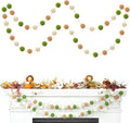 TBD Decor 2pk Pom Pom Garland 13FT Colorful Large Felt Ball Garland Fall Decoration for Mantle,Indoor Holiday Wedding Birthday Party Supplies(Green Brown)-Ruum Studio Home