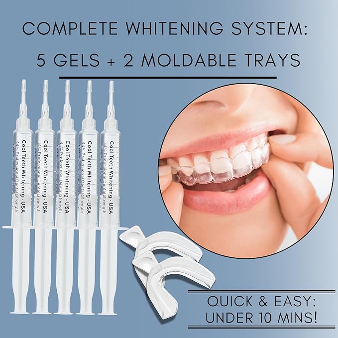 Teeth Whitening Gel Refill for Trays - Professional Strength 44% Carbamide Peroxide Formula - Fast & Effective Bleaching Solution for a Brighter Smile-Ruum Studio Home